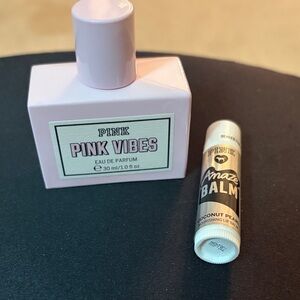 PINK Victoria's Secret Pink Vibes Eau de Parfum and Amaze Balm Set both new